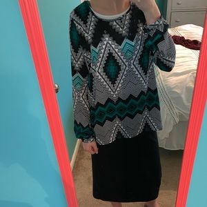 Tribal Patterned Blouse